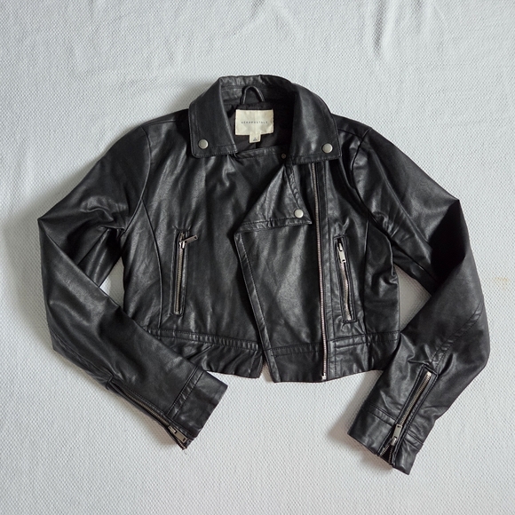 Aeropostale Jackets & Blazers - Aeropostale Black Leather Jacket